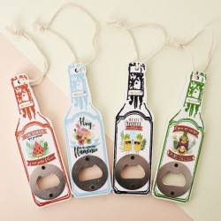 ABREBOTELLAS DE MADERA EN FORMA DE BOTELLA