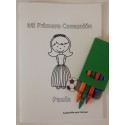 Cuadernillo Colorear Niños Comunión Personalizado