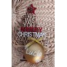 Bola Navidad Dorado Mate 6cm Personalizada