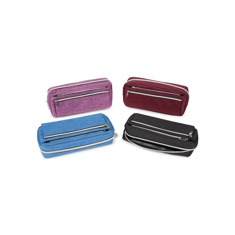 Estuche 3 cremalleras